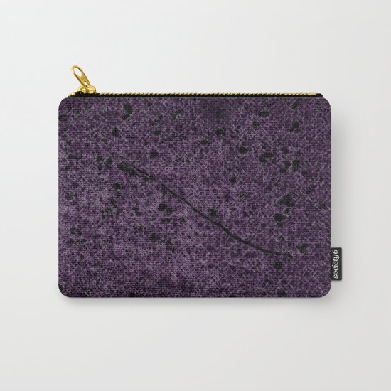 Dark Purple Abstract Carry-All Pouch
