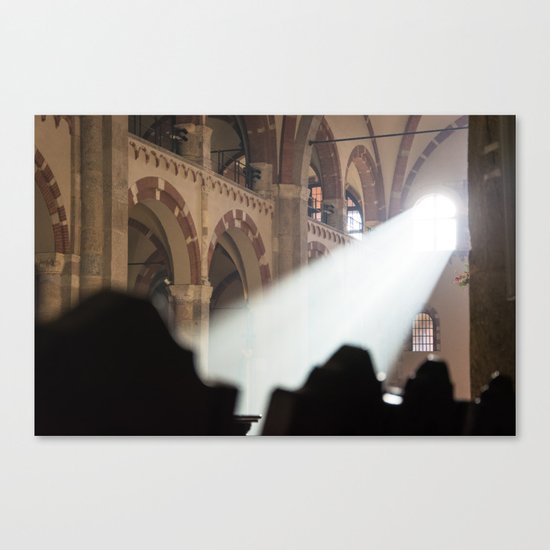 Basilique Saint Ambroise Milan Canvas Print