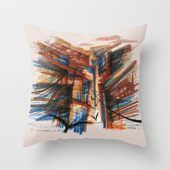 The City pt. 3 Throw Pillow