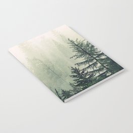 Foggy Pine Trees Notebook