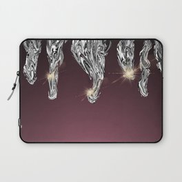 Modern Burgundy And Silver Glitter Gradient Ombre Sombre Pattern,luxury,glam,sparkles,shine,shiny,abstract,girly,chic, Laptop Sleeve