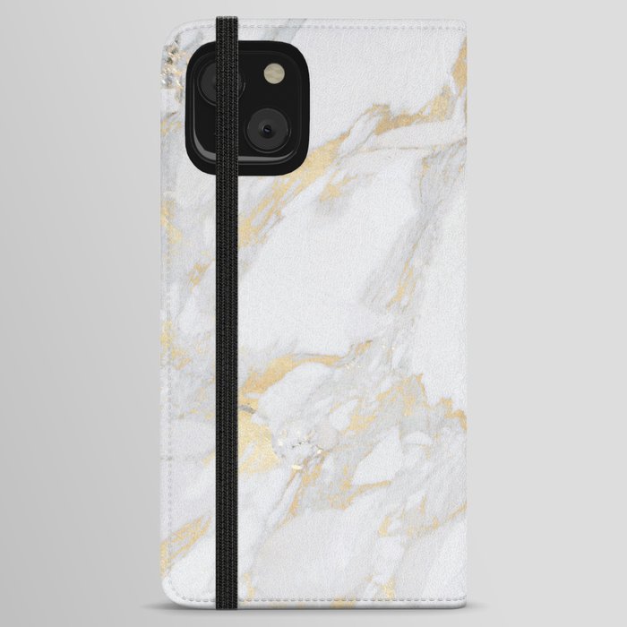 Marble with Gold iPhone Wallet Case