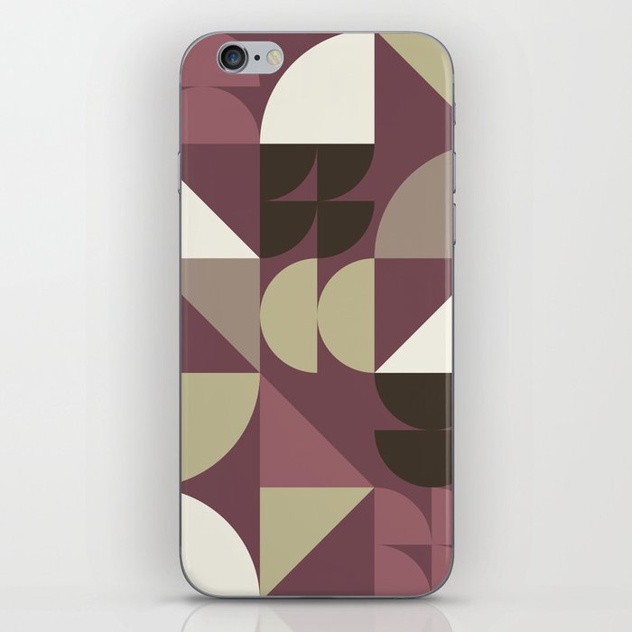 Geometrical modern classic shapes composition 22 iPhone Skin