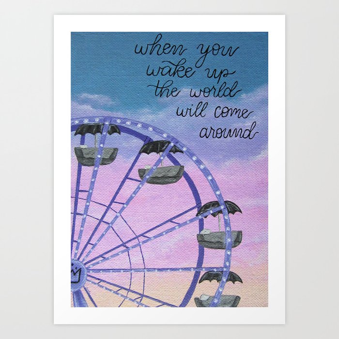 life is just a ferris wheel FOB Art Print