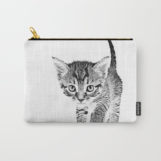 Kitten Sketch Carry-All Pouch