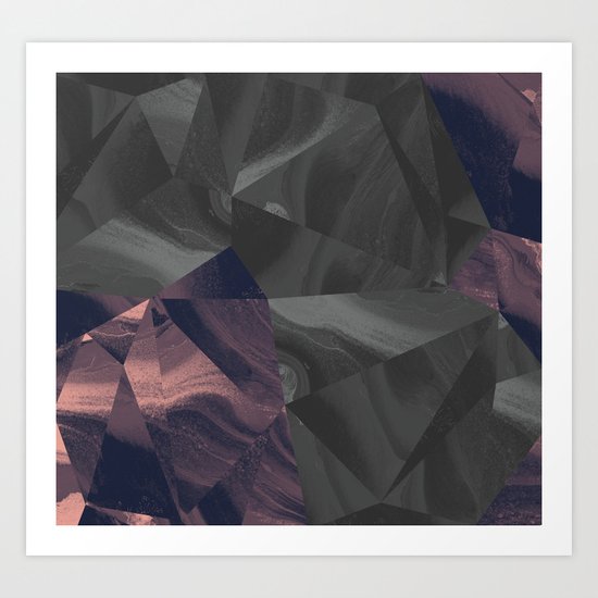 Irregular Marble Art Print