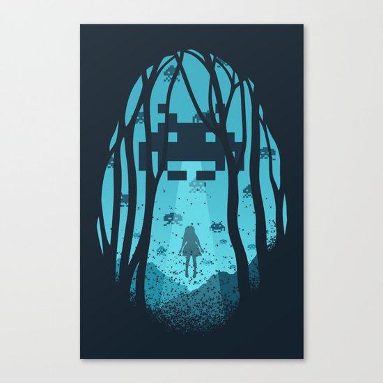 8 Bit Invasion Canvas Print