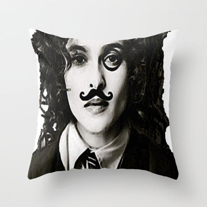 Helena Bonham... Chaplin? Throw Pillow
