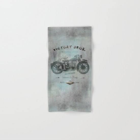 Motorbike Vintage Grunge Poster Hand & Bath Towel