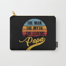 Papa The Man The Myth The Legend Father's Day Gift Carry-All Pouch