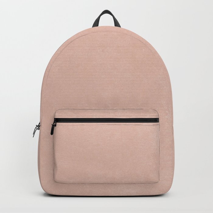 Tan Pink Blush Earthy Minimalist Boho Backpack