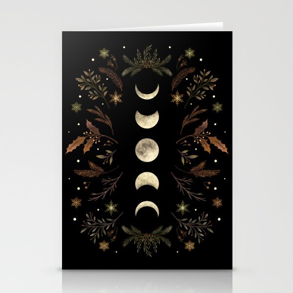Moonlight Garden - Winter Brown Stationery Cards