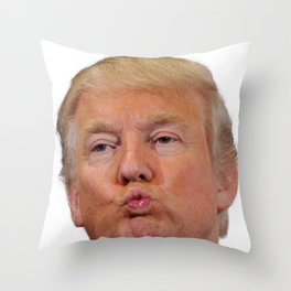 Trump Kiss Throw Pillow