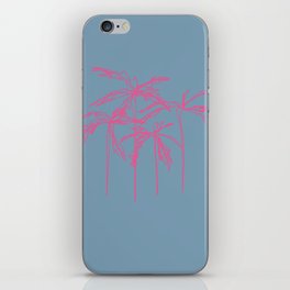 PalmTree - Pink Minimalistic Line Art Design Pattern iPhone Skin