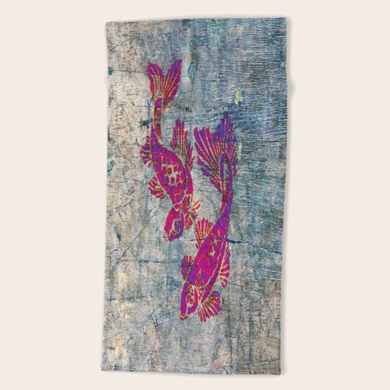 KOI CARP Beach Towel