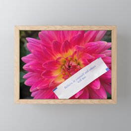 Flower Fortunes - Believe Framed Mini Art Print