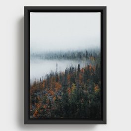 Misty Morning Art Print Framed Canvas