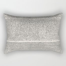 The Rosetta Stone // Antique White Rectangular Pillow