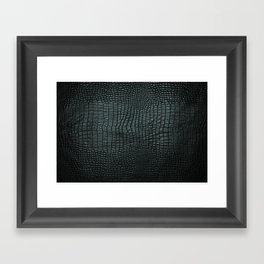 black snake skin Framed Art Print