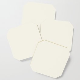 Neutral Off White Cream Solid Color Parable to Betsy's Linen White 7005-16 by Valspar Coaster
