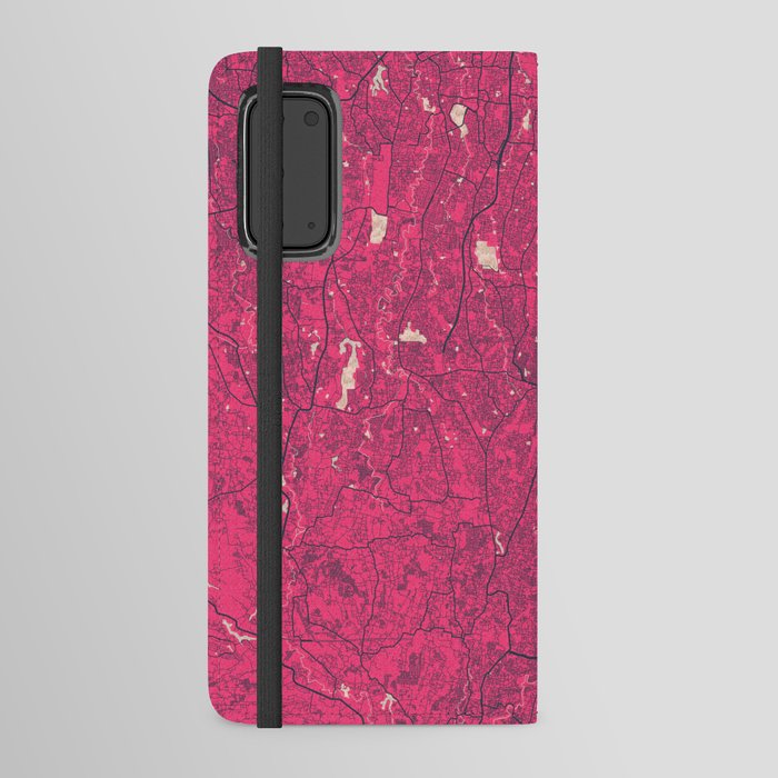 Depok City Map West Java, Indonesia - Blossom Android Wallet Case