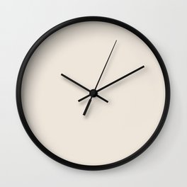 Off White Cream Linen Solid Color Pairs PPG Madonna Lily PPG1087-1 - All One Single Shade Hue Colour Wall Clock