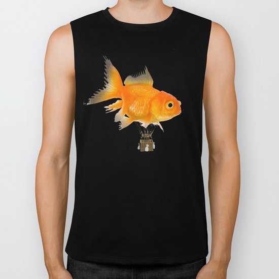 balloon fish 03 Biker Tank