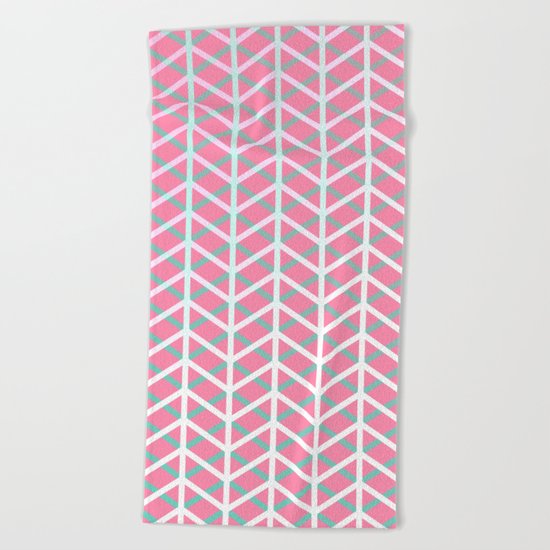 Overlap #5 reverse Beach Towel