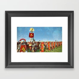 Roman Legion in Battle Framed Art Print