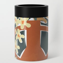 Pottery Flowers Table 3 Can Cooler
