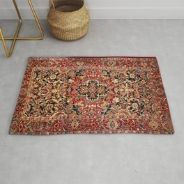 Heriz Northwest Persian Carpet Print Area & Throw Rug