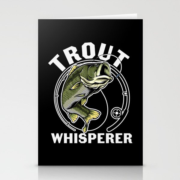 Trout Whisperer Funny Fishing Stationery Cards
