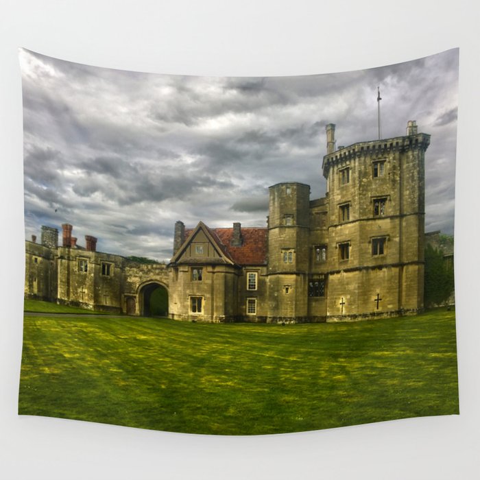 Thornbury Castle Hdr Wall Tapestry By Johnwain