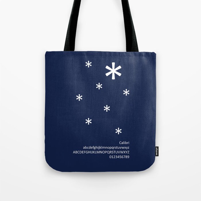 SNOW - FontLove - CHRISTMAS EDITION Tote Bag