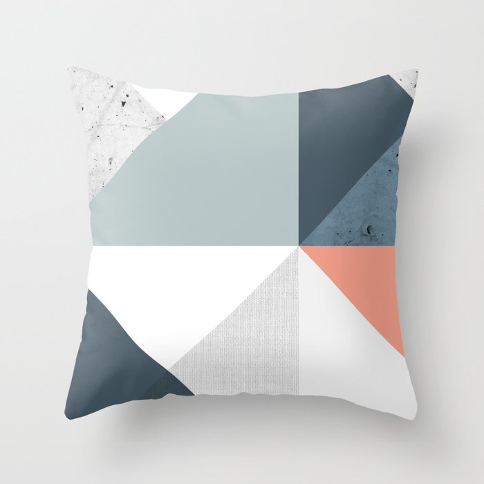 Modern Geometric 12 Throw Pillow