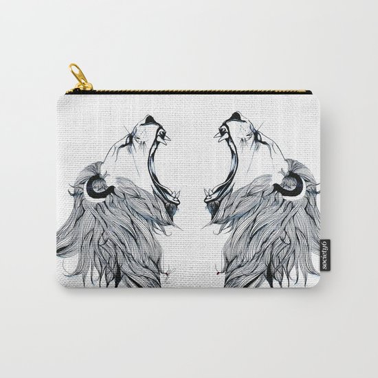 Growling Lion Carry-All Pouch
