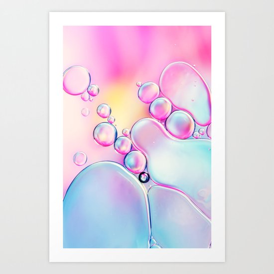 Bubbly Pinks Art Print