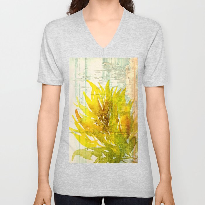 The Sunflower V Neck T Shirt