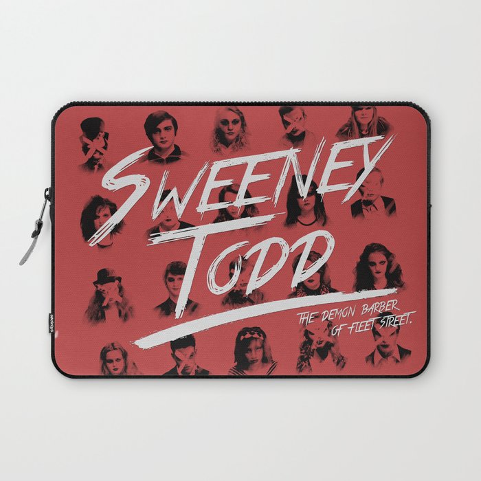 sweeney todd - b&w/red version. Laptop Sleeve
