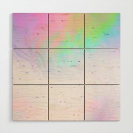 Rainbow paper Wood Wall Art