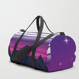 80s vaporwave sunset Duffle Bag