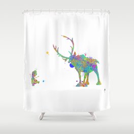 Olaf and Sven Shower Curtain