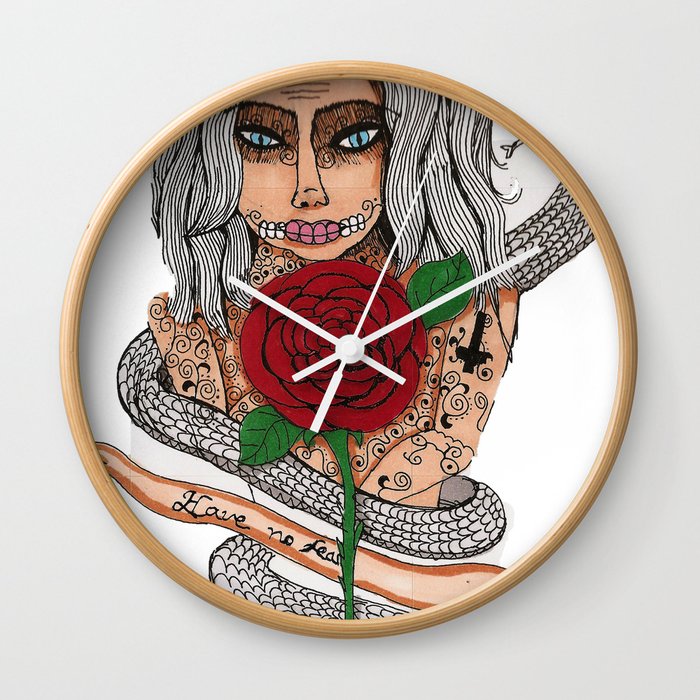 Zombie girl. Wall Clock