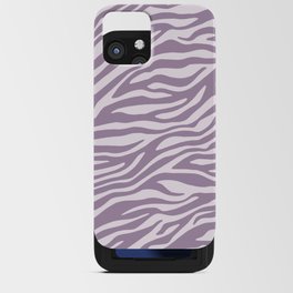 Purple Zebra Animal Print iPhone Card Case