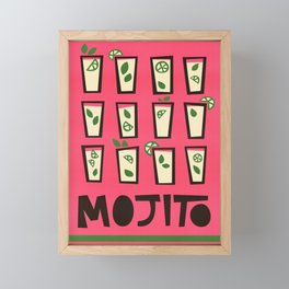 Mojito Cocktail Framed Mini Art Print