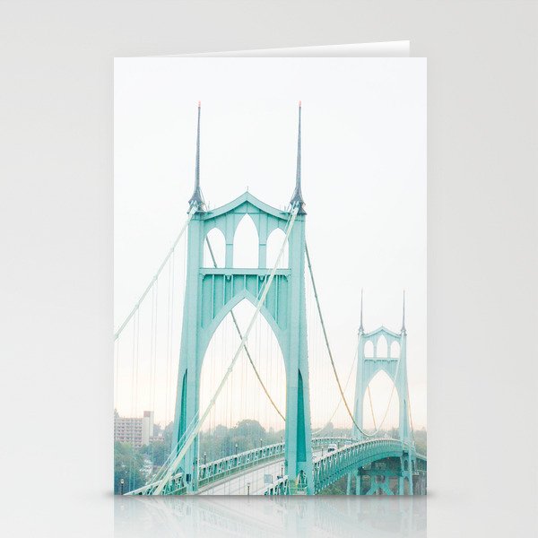 St. Johns Portland Bridge Photograph Stationery Cards