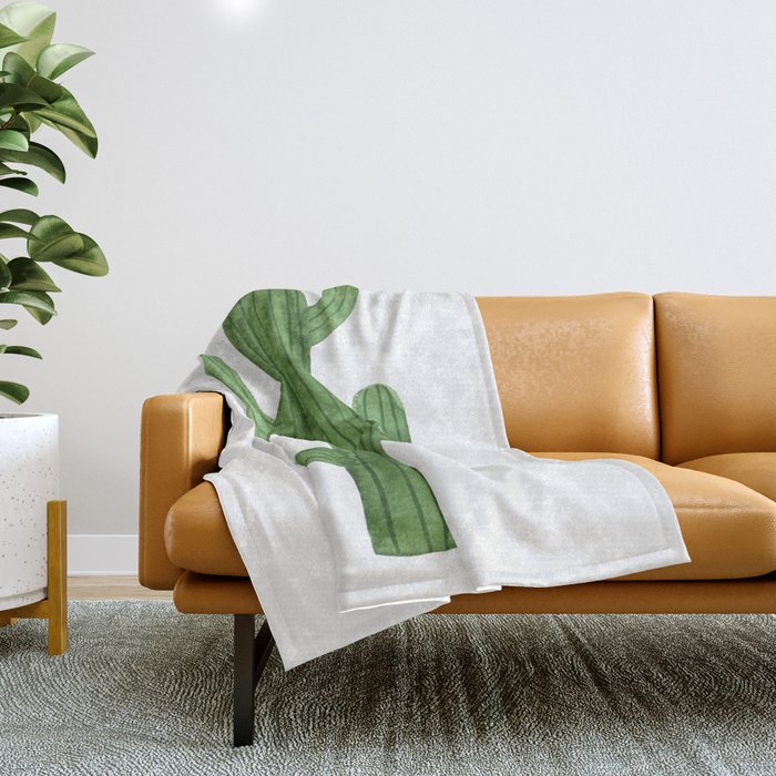 Solo Cactus Green Throw Blanket