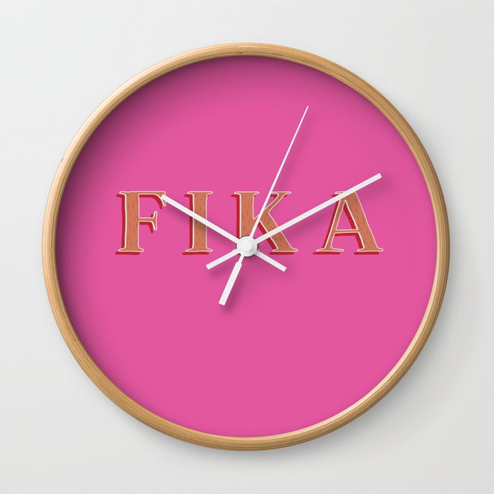 Fika Wall Clock