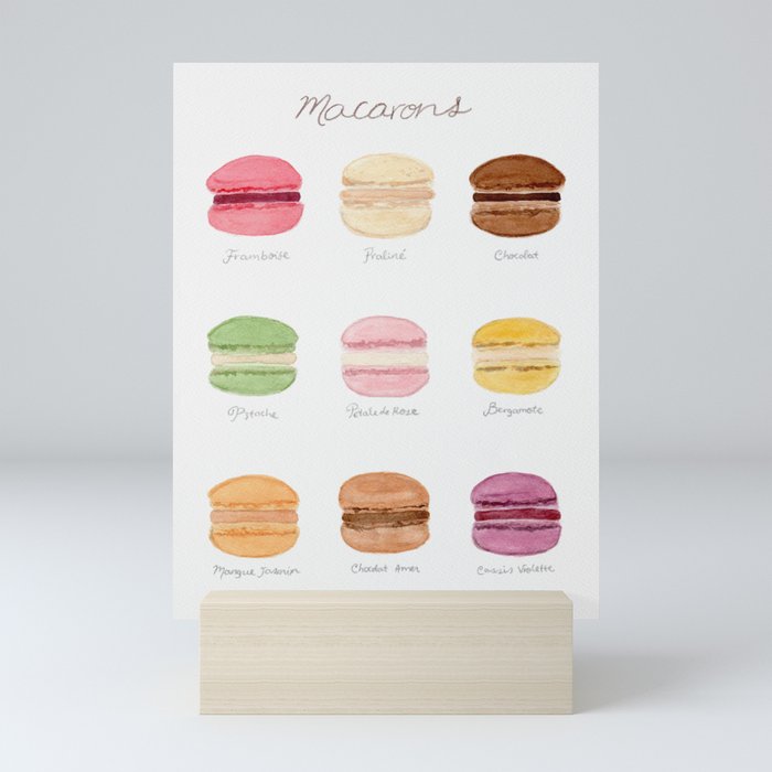 French Macarons Mini Art Print