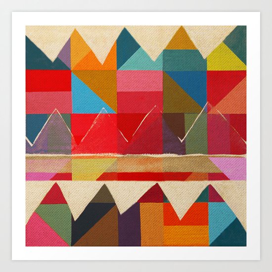 Peaks Art Print